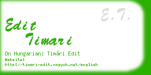 edit timari business card